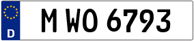 Trailer License Plate